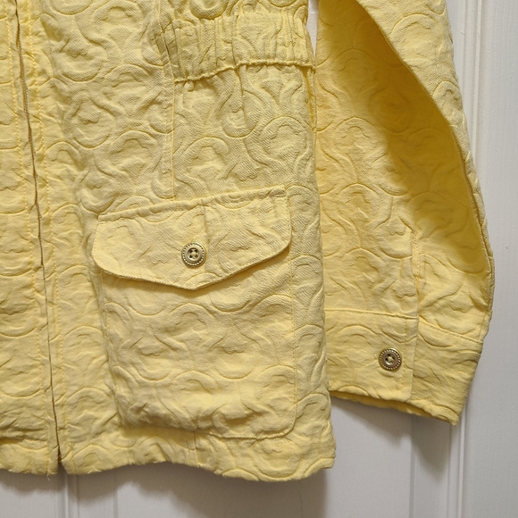 Christopher & Banks Jacket Women's‎ Size M Yellow Design Accents Y2K - Picture 4 of 15